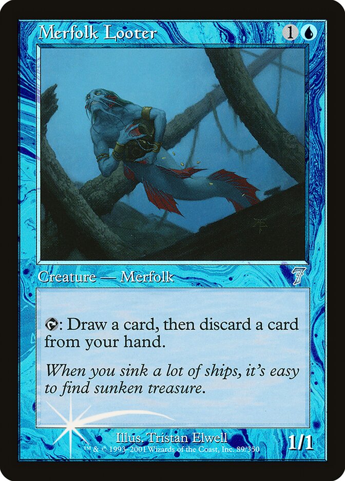 Merfolk Looter 89★/350 (7th Edition)  - Foil | Good Games Modbury
