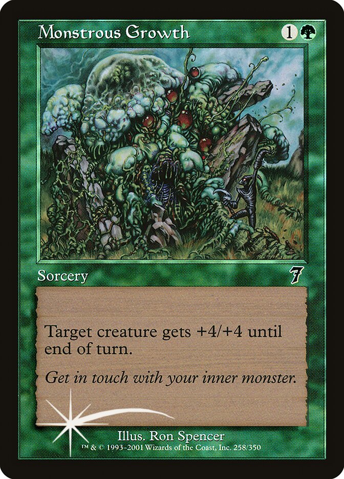 Monstrous Growth 258★/350 (7th Edition)  - Foil | Good Games Modbury
