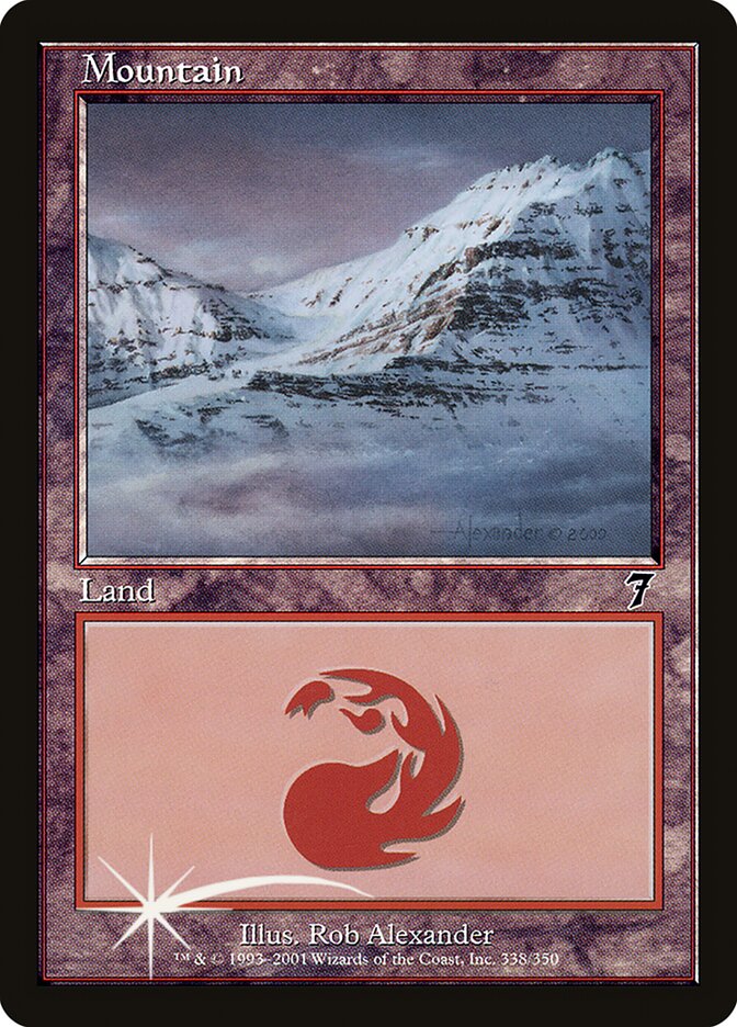 Mountain 338★/350 (7th Edition)  - Foil | Good Games Modbury