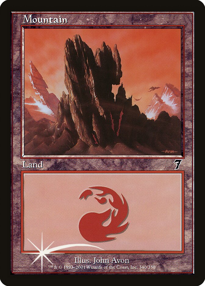 Mountain 340★/350 (7th Edition)  - Foil | Good Games Modbury