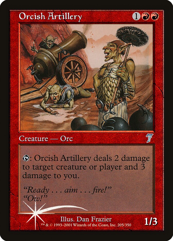 Orcish Artillery 205★/350 (7th Edition)  - Foil | Good Games Modbury
