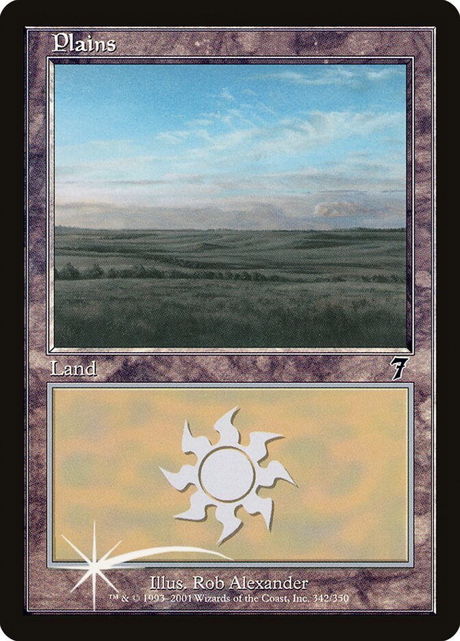 Plains 342★/350 (7th Edition)  - Foil | Good Games Modbury