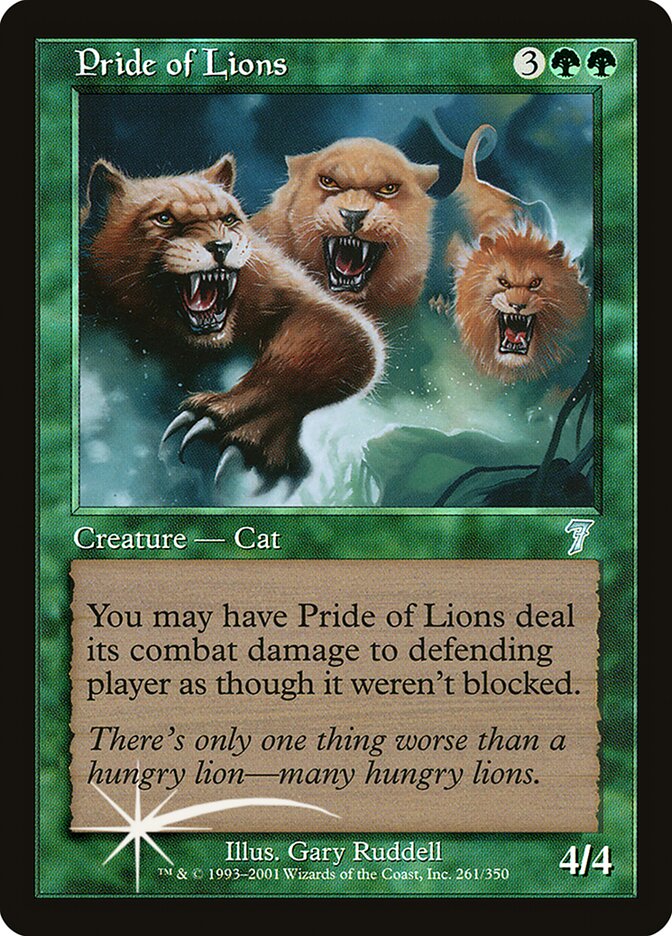 Pride of Lions 261★/350 (7th Edition)  - Foil | Good Games Modbury