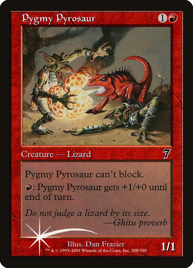Pygmy Pyrosaur 208★/350 (7th Edition)  - Foil | Good Games Modbury