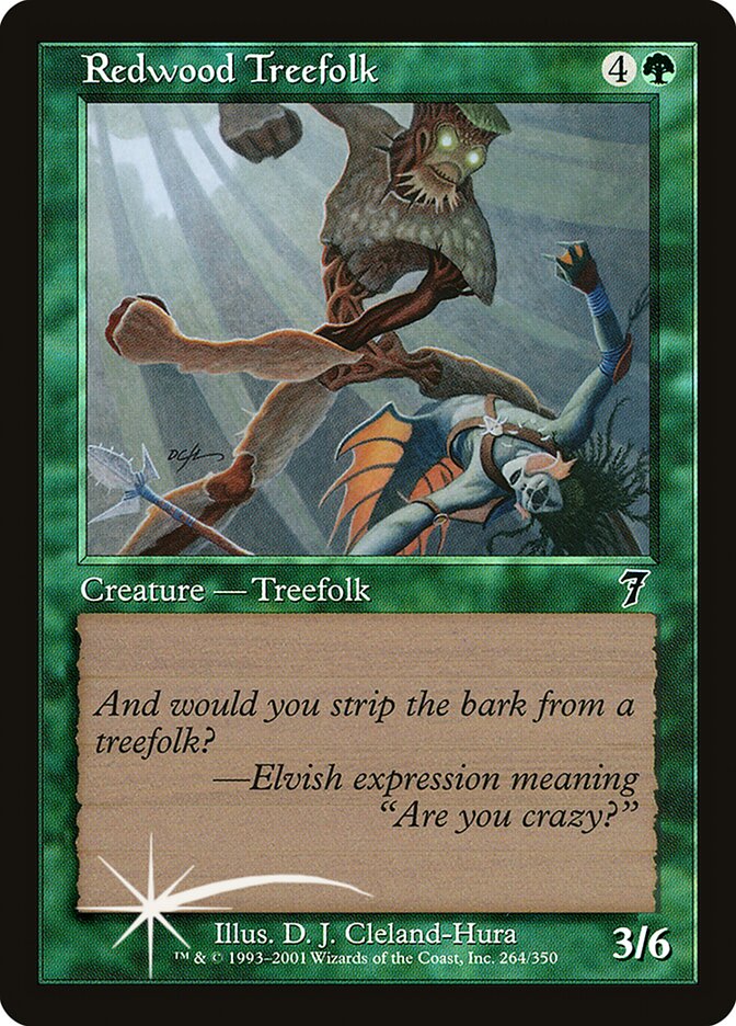 Redwood Treefolk 264★/350 (7th Edition)  - Foil | Good Games Modbury