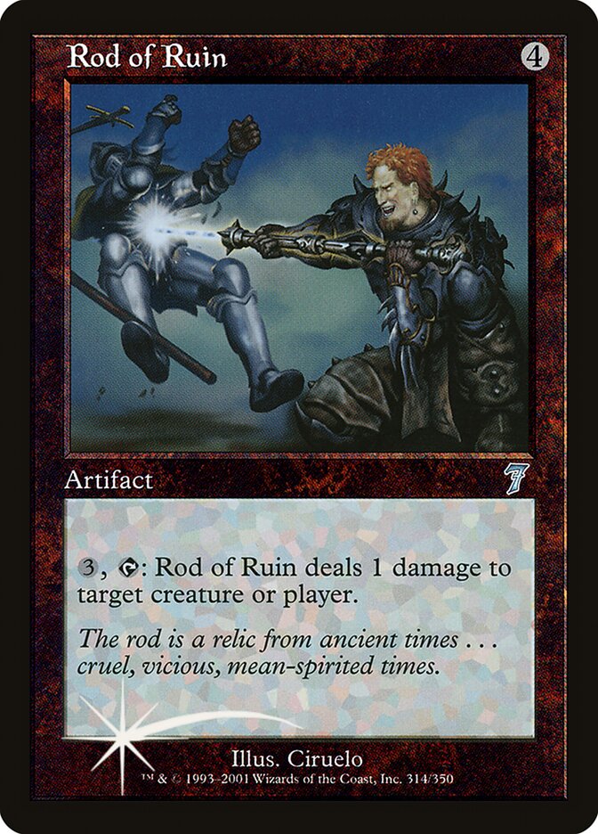 Rod of Ruin 314★/350 (7th Edition)  - Foil | Good Games Modbury