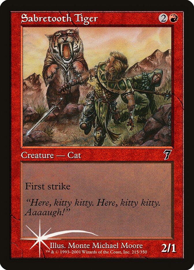 Sabretooth Tiger 215★/350 (7th Edition)  - Foil | Good Games Modbury