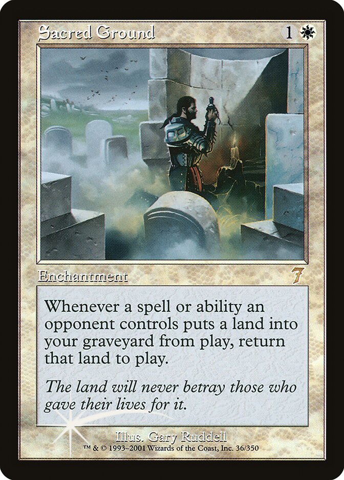 Sacred Ground 36★/350 (7th Edition)  - Foil | Good Games Modbury