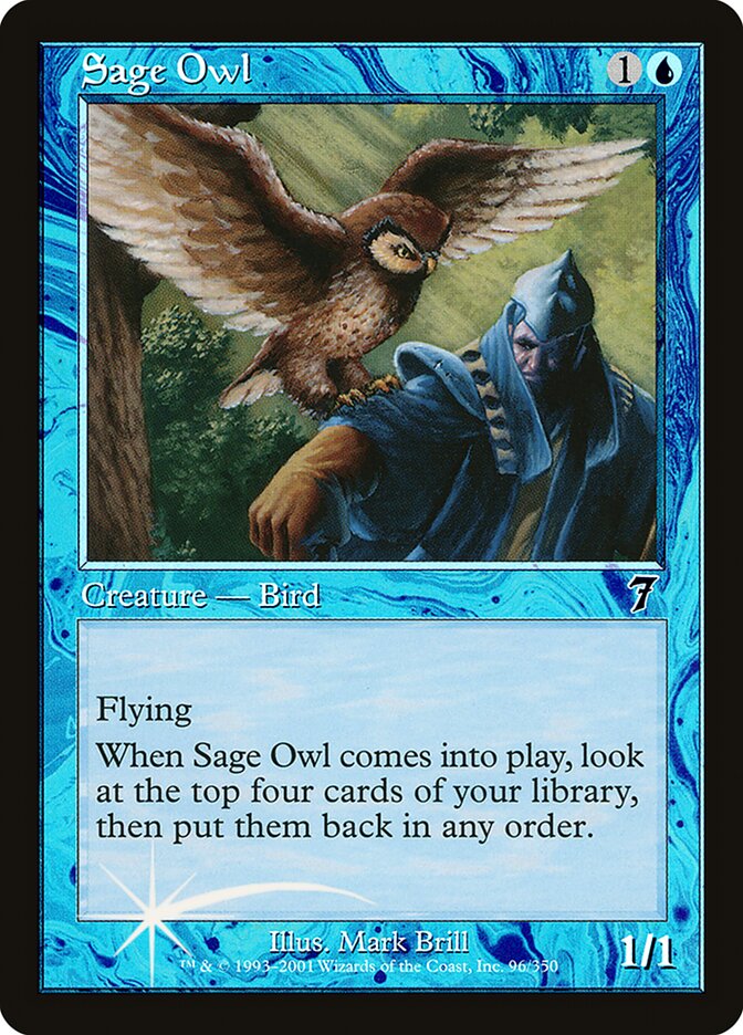 Sage Owl 96★/350 (7th Edition)  - Foil | Good Games Modbury