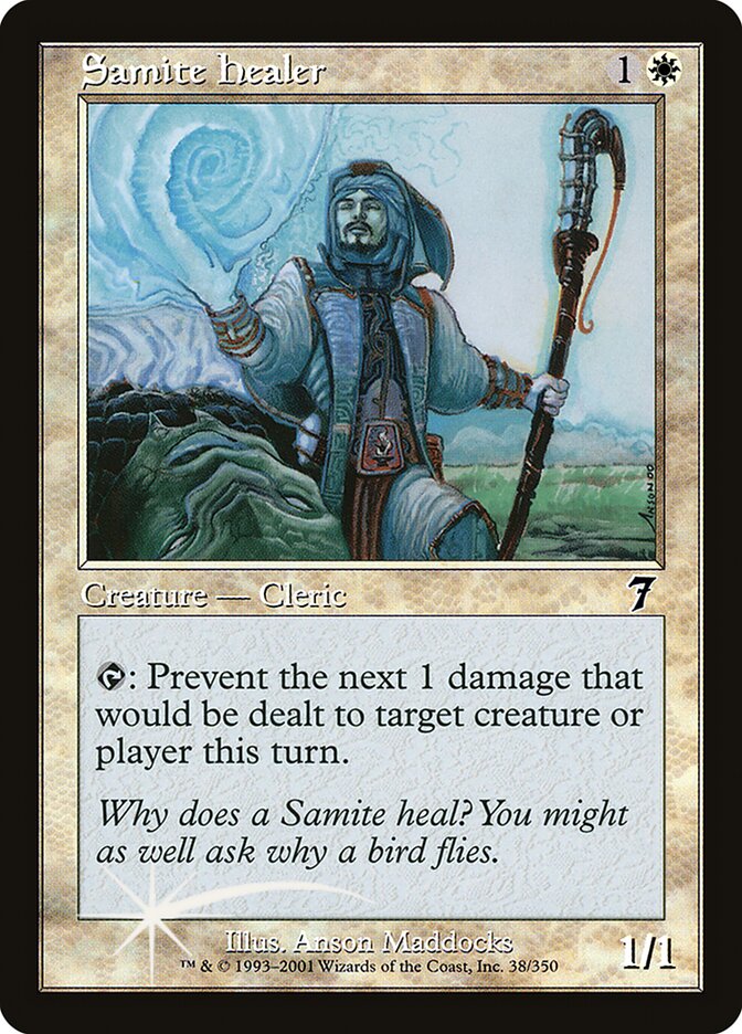 Samite Healer 38 (7th Edition)  - Foil | Good Games Modbury