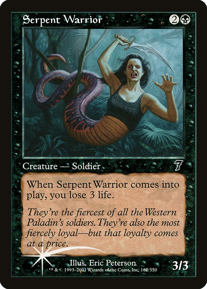Serpent Warrior 162★/350 (7th Edition)  - Foil | Good Games Modbury