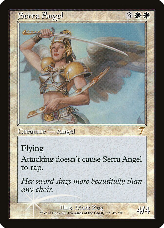 Serra Angel 42★/350 (7th Edition)  - Foil | Good Games Modbury