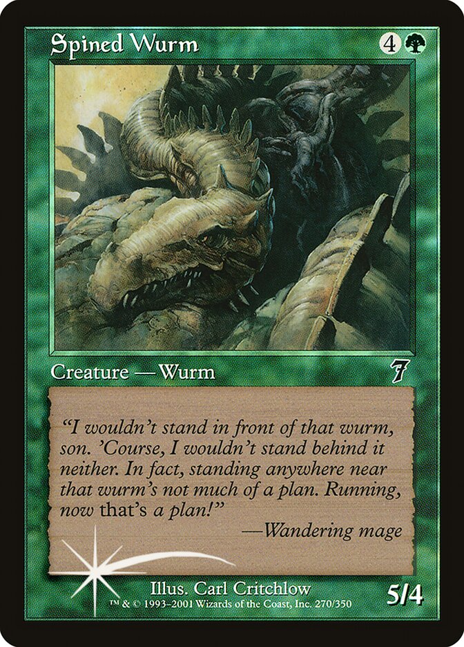 Spined Wurm 270 (7th Edition)  - Foil | Good Games Modbury