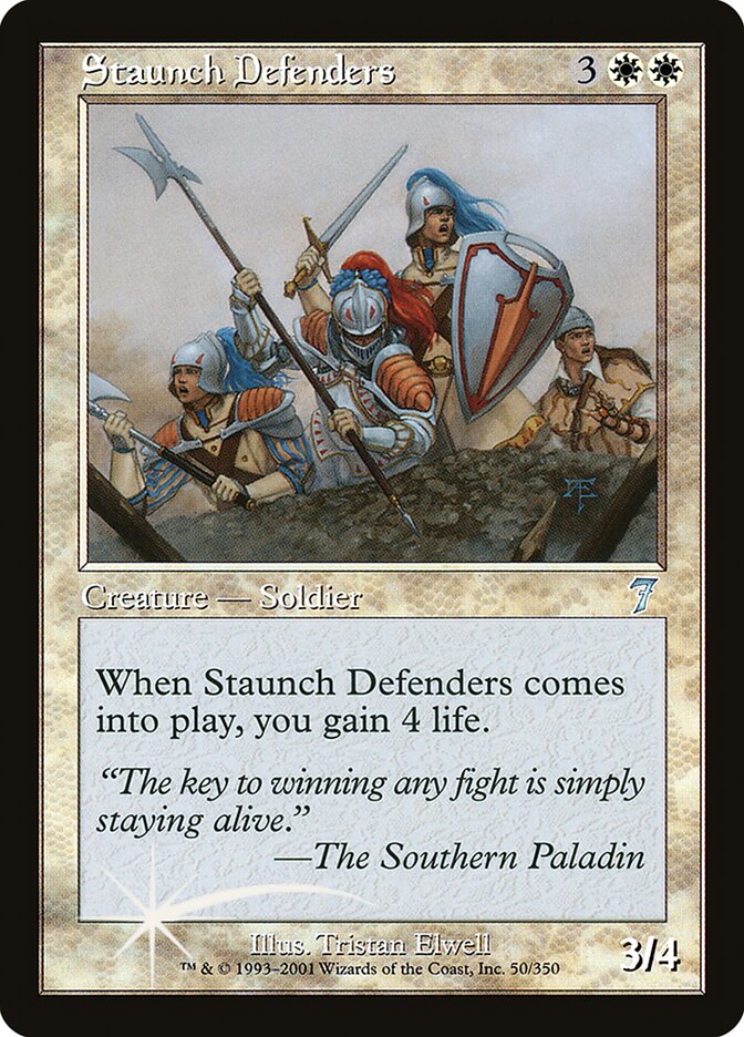 Staunch Defenders 50★/350 (7th Edition)  - Foil | Good Games Modbury