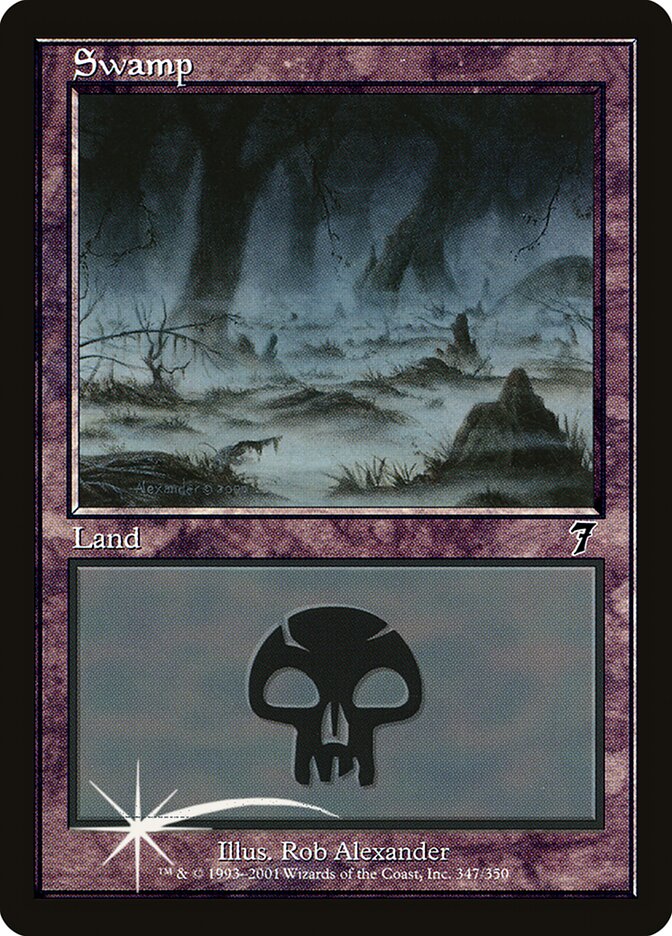 Swamp 347★/350 (7th Edition)  - Foil | Good Games Modbury