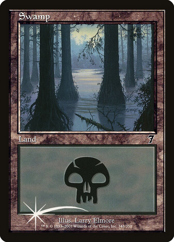 Swamp 348★/350 (7th Edition)  - Foil | Good Games Modbury
