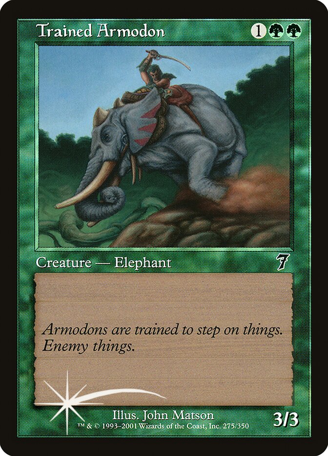 Trained Armodon 275★/350 (7th Edition)  - Foil | Good Games Modbury