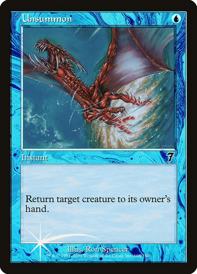 Unsummon 108★/350 (7th Edition)  - Foil | Good Games Modbury