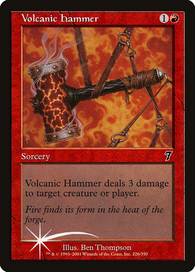 Volcanic Hammer 226★/350 (7th Edition)  - Foil | Good Games Modbury