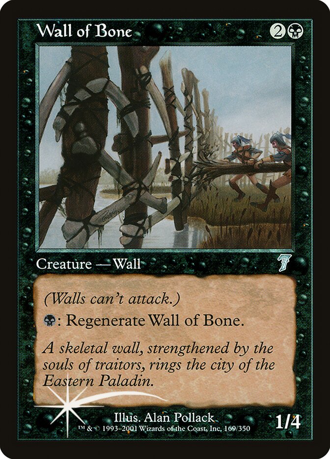 Wall of Bone 169★/350 (7th Edition)  - Foil | Good Games Modbury