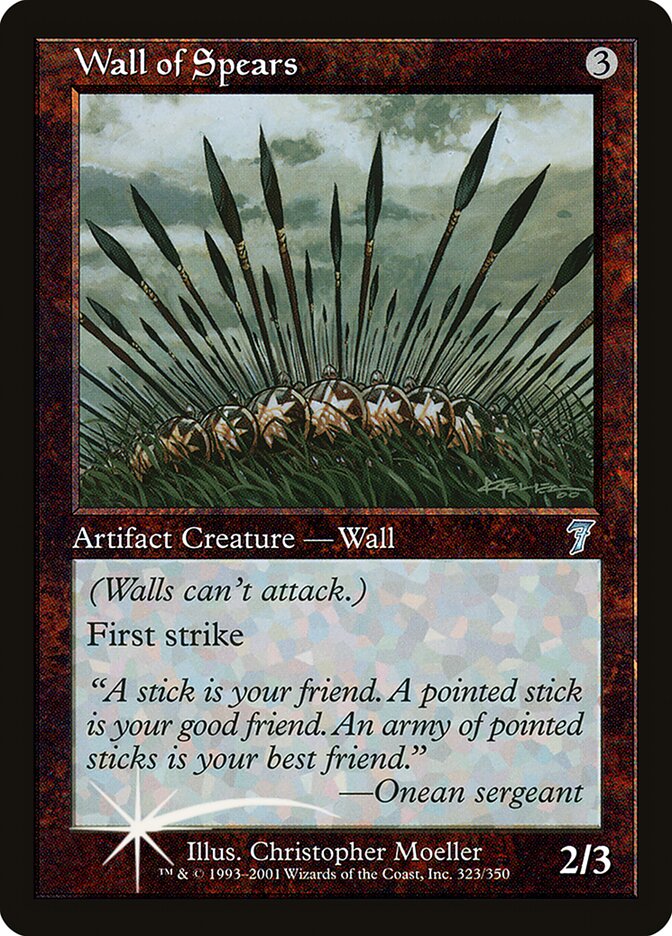 Wall of Spears 323★/350 (7th Edition)  - Foil | Good Games Modbury