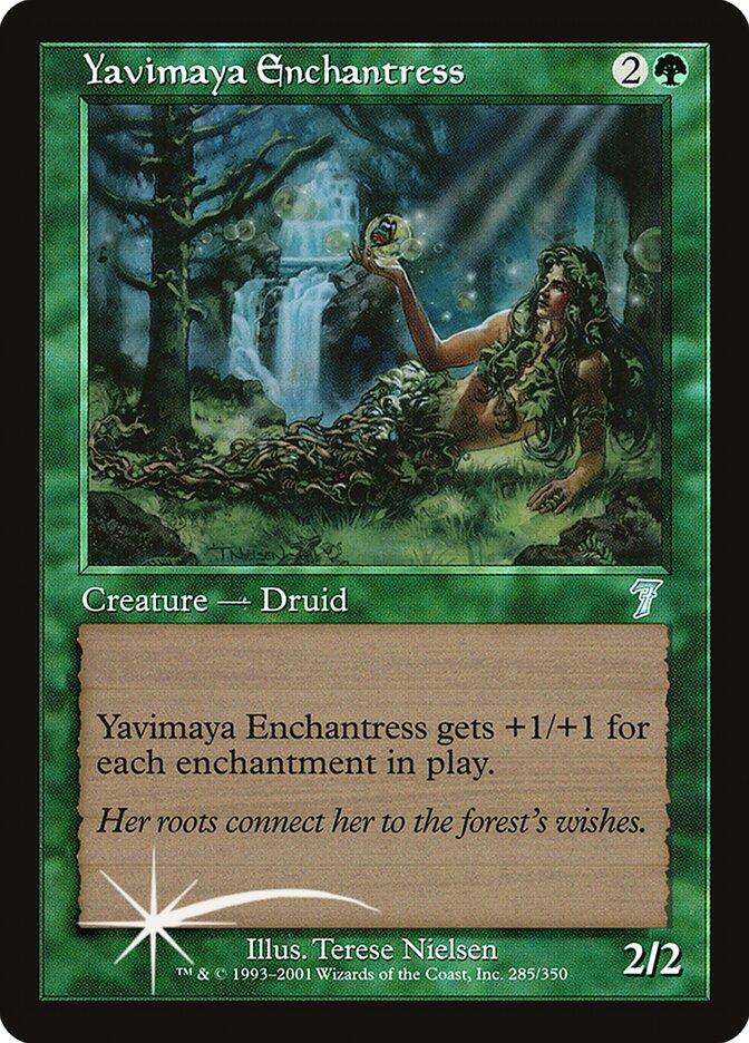 Yavimaya Enchantress 285★/350 (7th Edition)  - Foil | Good Games Modbury