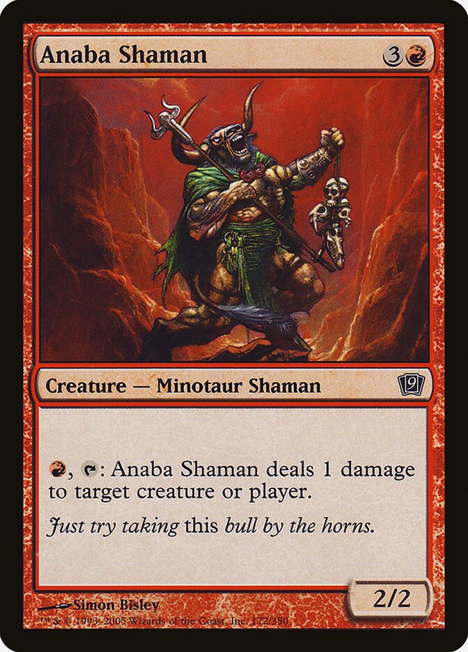 Anaba Shaman 172★/350 (9th Edition)  - Foil | Good Games Modbury