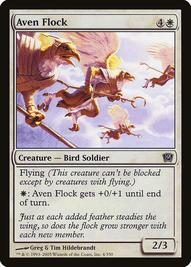 Aven Flock 4★/350 (9th Edition)  - Foil | Good Games Modbury