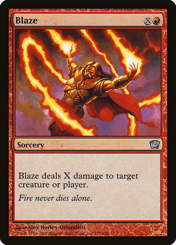 Blaze 175★/350 (9th Edition)  - Foil | Good Games Modbury