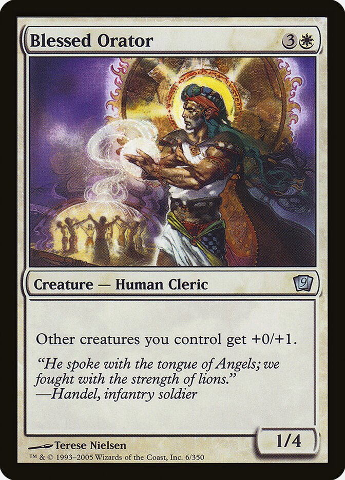Blessed Orator 6★/350 (9th Edition)  - Foil | Good Games Modbury