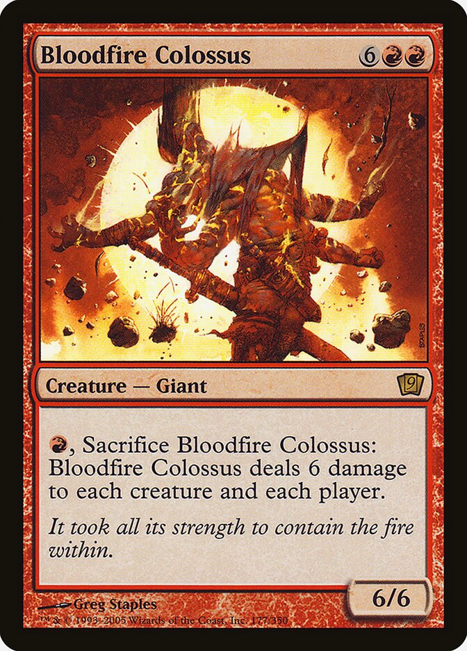 Bloodfire Colossus 177★/350 (9th Edition)  - Foil | Good Games Modbury