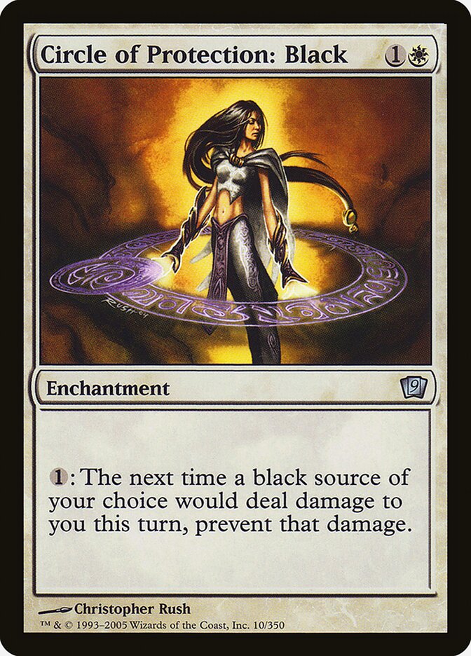 Circle of Protection: Black 10★/350 (9th Edition)  - Foil | Good Games Modbury