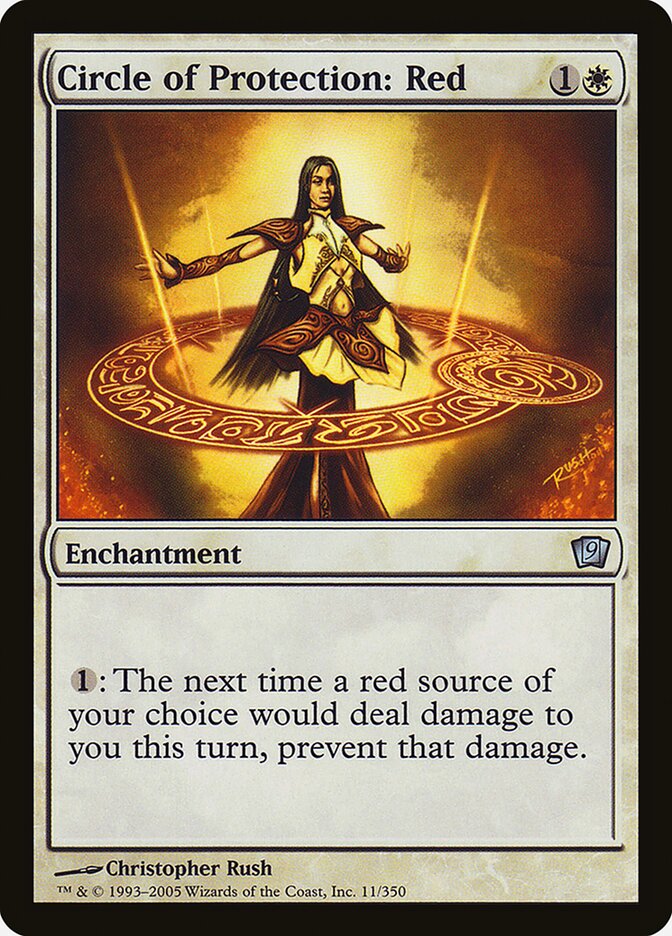 Circle of Protection: Red 11★/350 (9th Edition)  - Foil | Good Games Modbury
