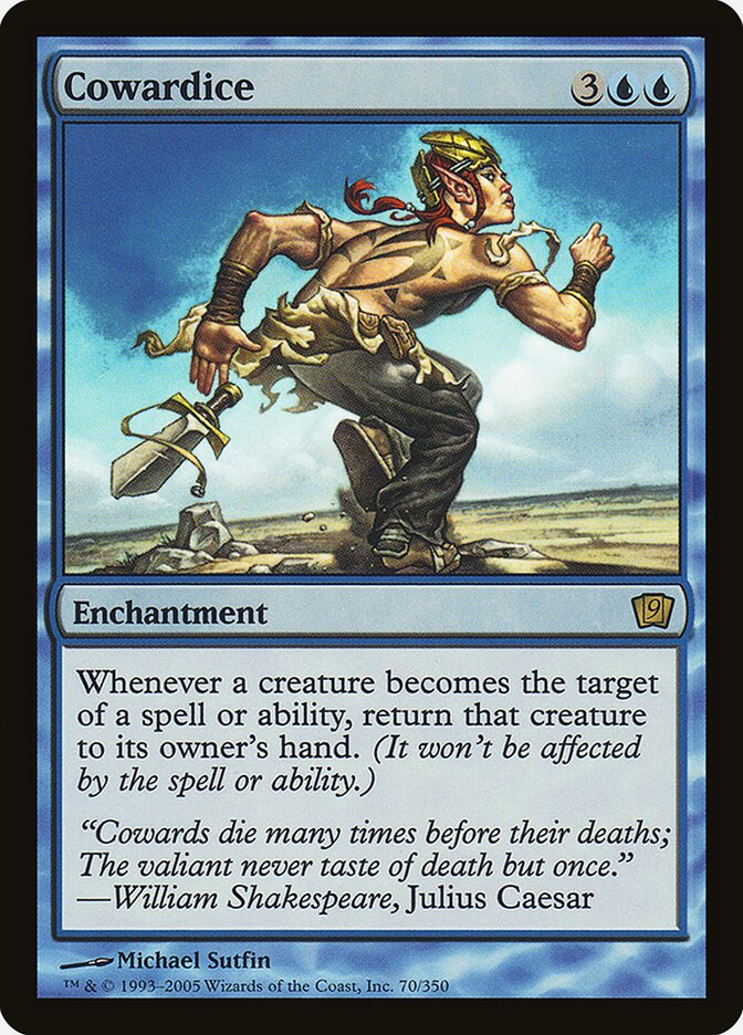Cowardice 70★/350 (9th Edition)  - Foil | Good Games Modbury