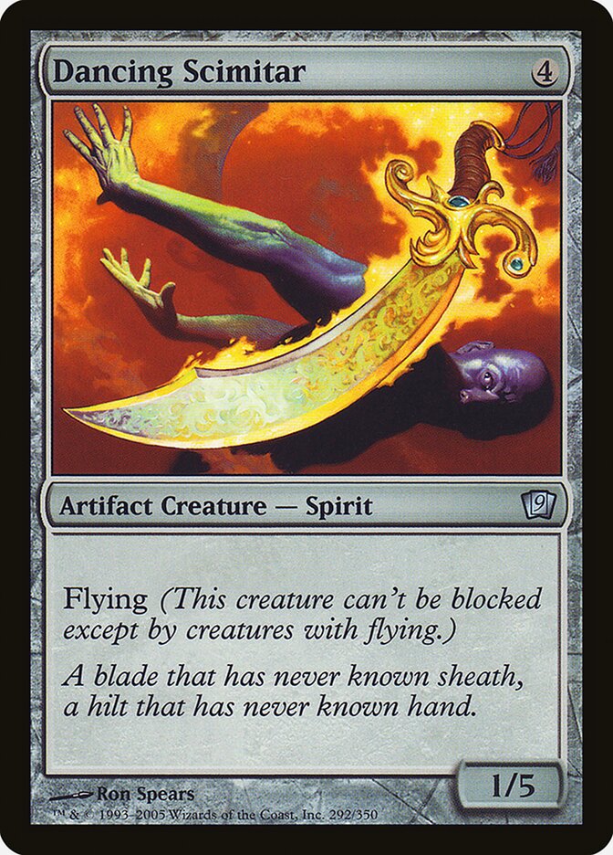 Dancing Scimitar 292★/350 (9th Edition)  - Foil | Good Games Modbury