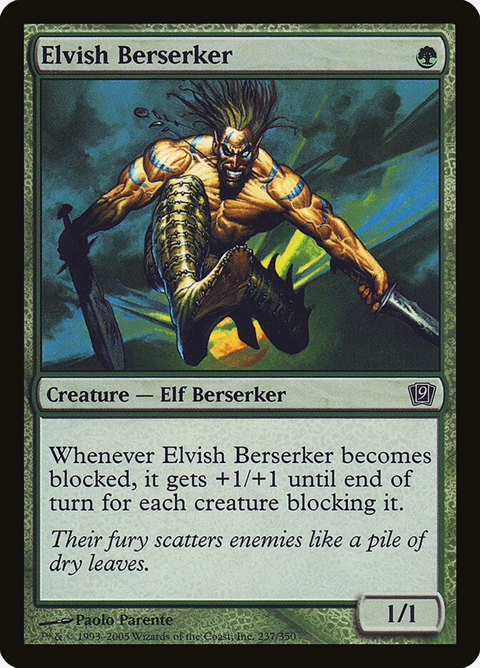 Elvish Berserker 237★/350 (9th Edition)  - Foil | Good Games Modbury