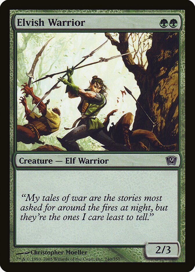 Elvish Warrior 240★/350 (9th Edition)  - Foil | Good Games Modbury