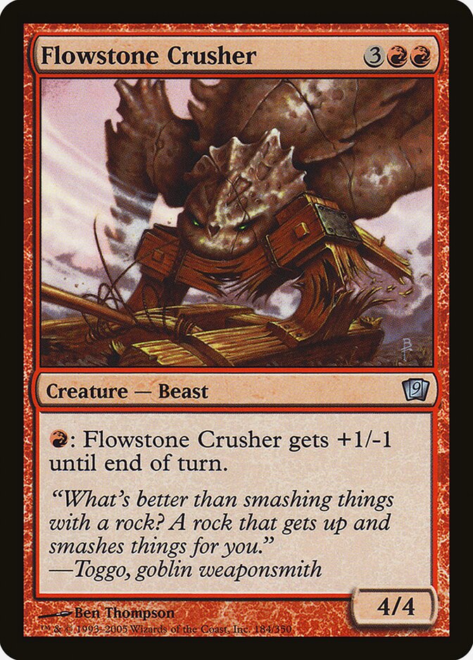 Flowstone Crusher 184★/350 (9th Edition)  - Foil | Good Games Modbury