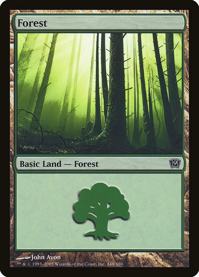 Forest 348★/350 (9th Edition)  - Foil | Good Games Modbury