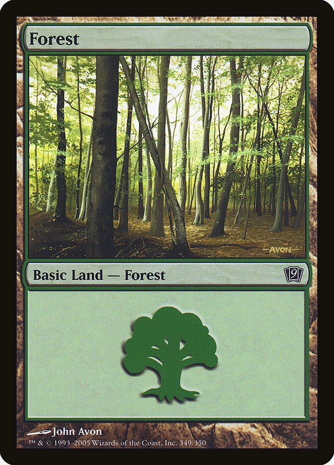 Forest 349★/350 (9th Edition)  - Foil | Good Games Modbury