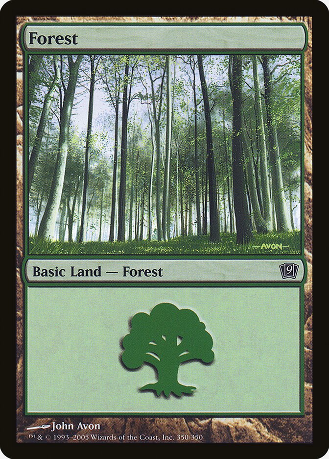 Forest 350★/350 (9th Edition)  - Foil | Good Games Modbury