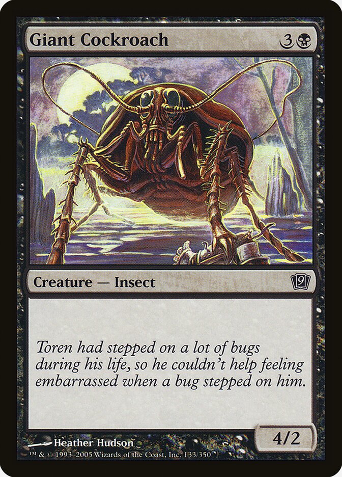 Giant Cockroach 133★/350 (9th Edition)  - Foil | Good Games Modbury