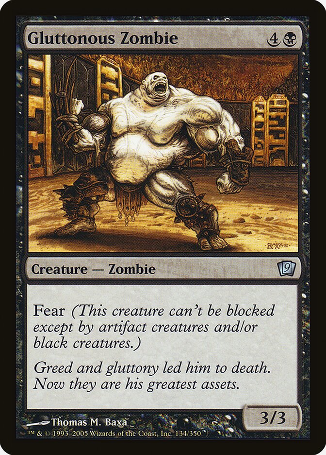 Gluttonous Zombie 134★/350 (9th Edition)  - Foil | Good Games Modbury