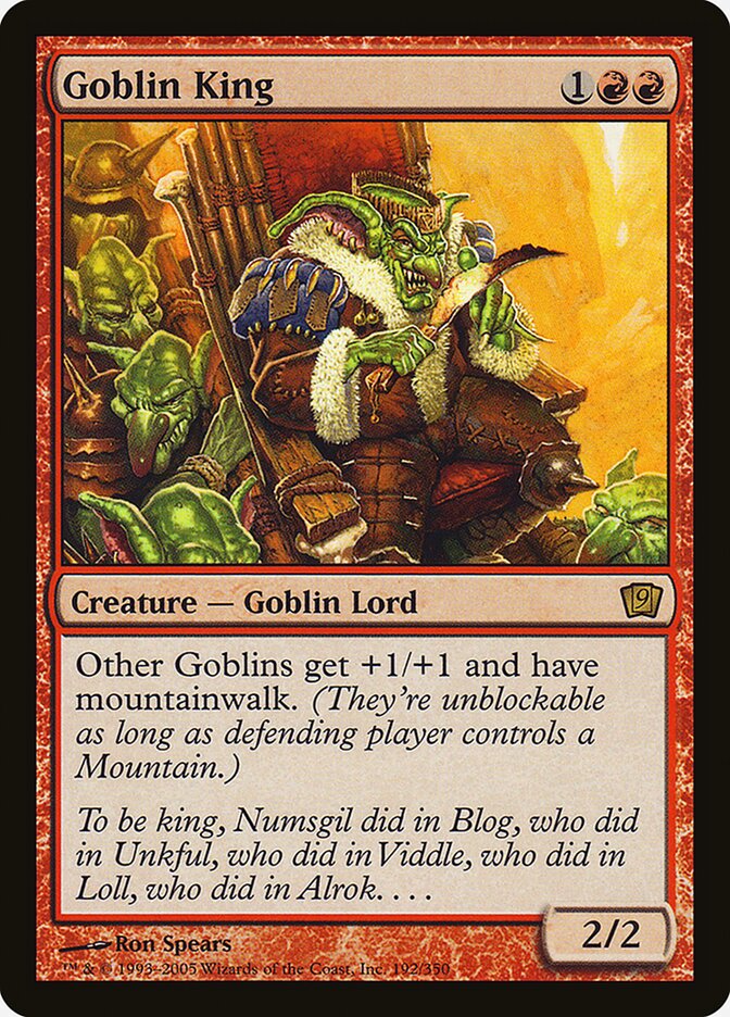 Goblin King 192★/350 (9th Edition)  - Foil | Good Games Modbury