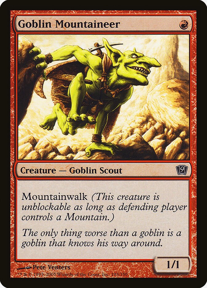 Goblin Mountaineer 193★/350 (9th Edition)  - Foil | Good Games Modbury