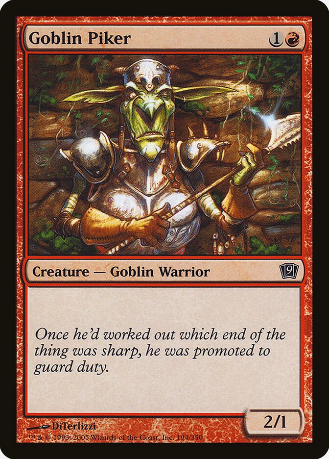 Goblin Piker 194★/350 (9th Edition)  - Foil | Good Games Modbury