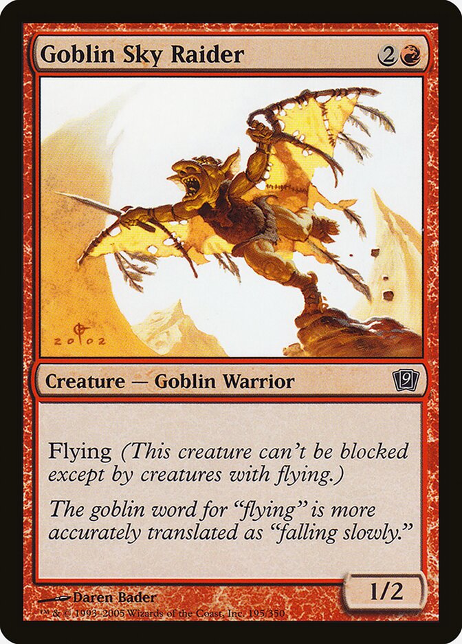 Goblin Sky Raider 195★/350 (9th Edition)  - Foil | Good Games Modbury