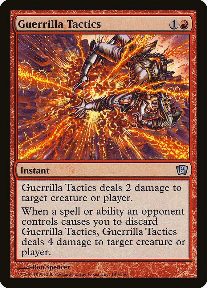 Guerrilla Tactics 196★/350 (9th Edition)  - Foil | Good Games Modbury