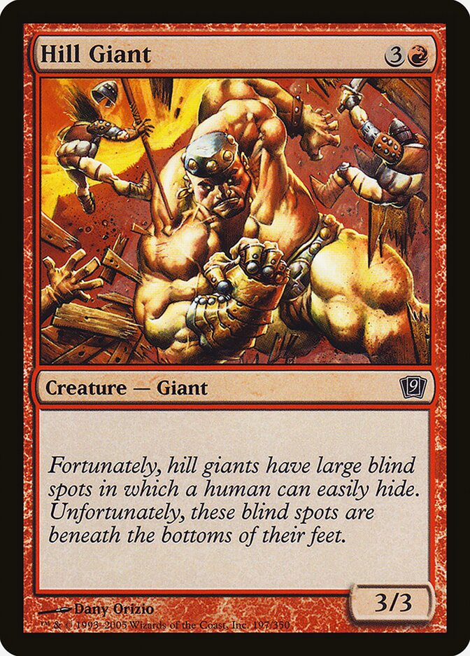 Hill Giant 197★/350 (9th Edition)  - Foil | Good Games Modbury