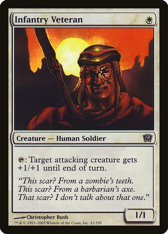 Infantry Veteran 21★/350 (9th Edition)  - Foil | Good Games Modbury
